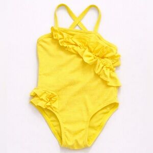 Cat & Jack Yellow Kids Swim One Piece
